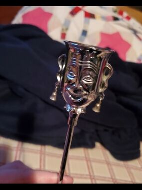 MCM Silver Cocktail Jester Jigger Barware Tool